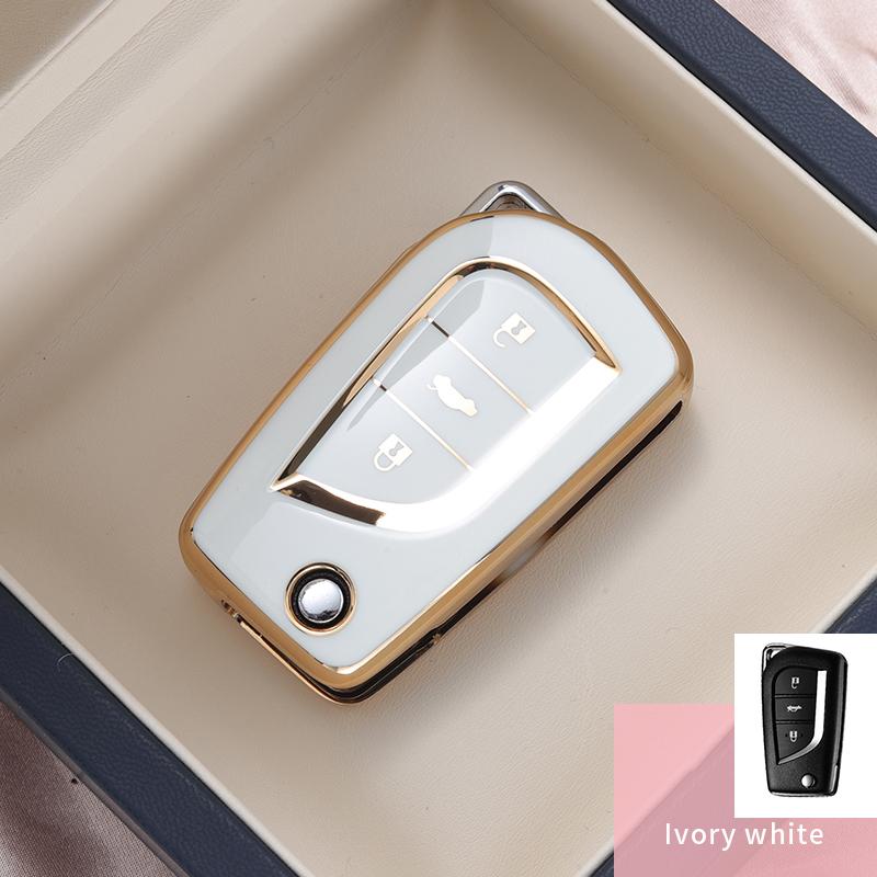 

Plating Tpu Car Remote Key Case Cover Shell For Toyota Auris Corolla Reiz Avensis Verso Yaris Aygo Rav4 Scion Tc Im