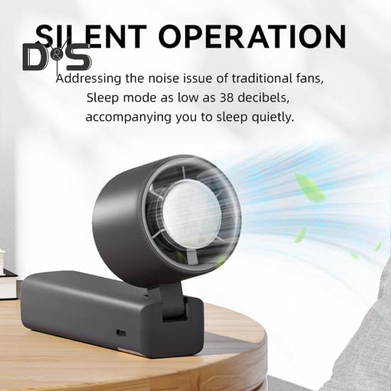 Handheld Cooling Fan with Digital Display Strong Airflow 1-199 Speed Low Noise Battery-Powered Portable Personal Fan