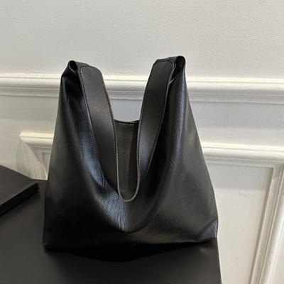 Vintage Pillow Design PU Leather Boston Torebka Damska Casual Duża Pojemność Ramię Crossbody Torby Modne Shopper Totes