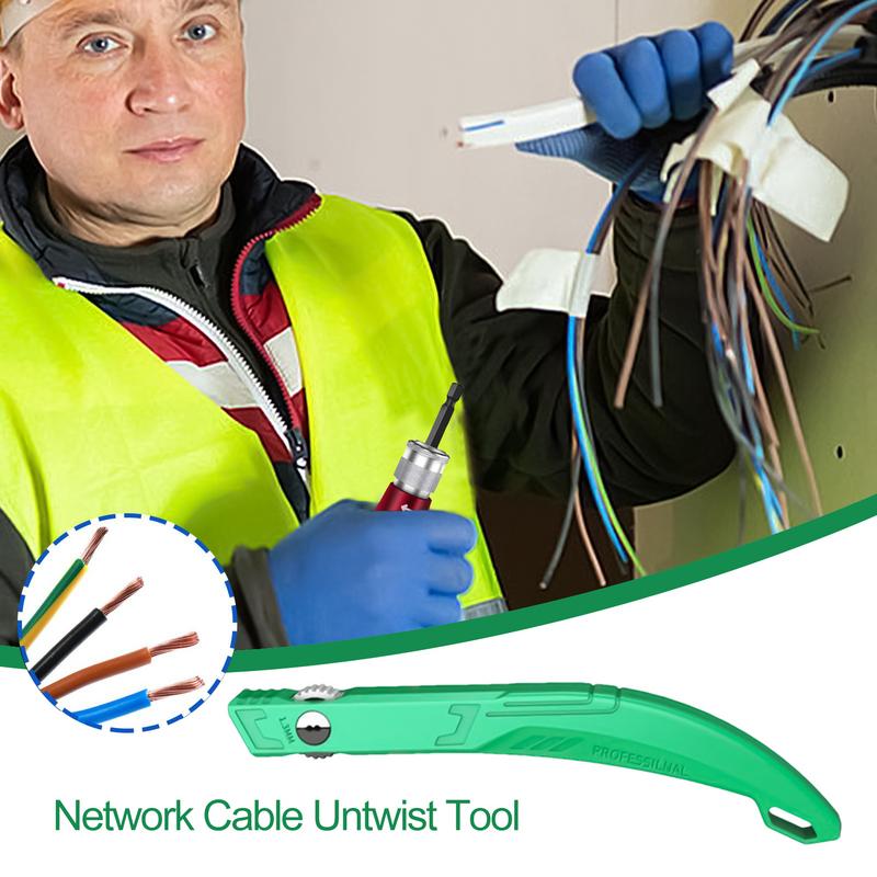 Network Cable Untwist Tool Network Cable Twisted Wire Separators 1.3mm Engineer Wire Straightener Telephone Wires Pair Separator
