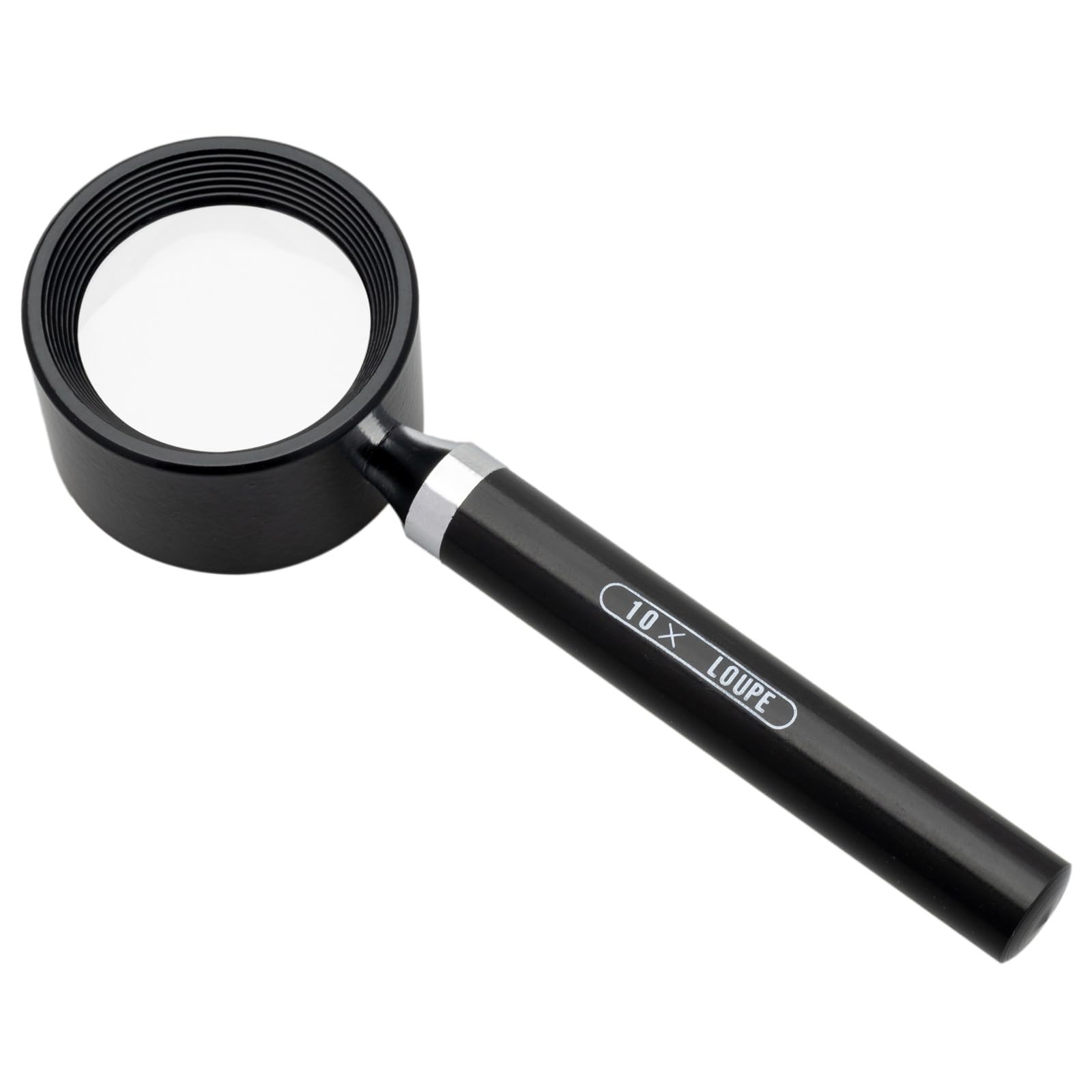

MIZAR-TEC Magnifying Glass Loupe with 2 Glass Lenses, 10x Magnification, 25mm Lens Diameter, Made in Japan, Compact, Portable, High-Powered,