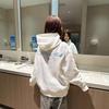 Polaris Unisex Embroidered Hoodie - Velvet-Lined Cozy Sweatshirt for Couples, Autumn/Winter Style.