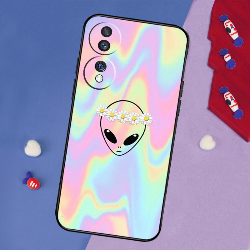 Cartoon Alien Case For Honor Magic 7 5 6 Lite Honor X9b X9a X8b X8a X8 X9 X9c 50 70 90 Lite 200 Pro Cover