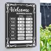 Lesnala 2Pcs Business Hours Sign Changeable Store Time Mark with Stickers for Coffee Bar Shop Restaurant Door Window Supplies 13.78 X 9.45 Inch PVC