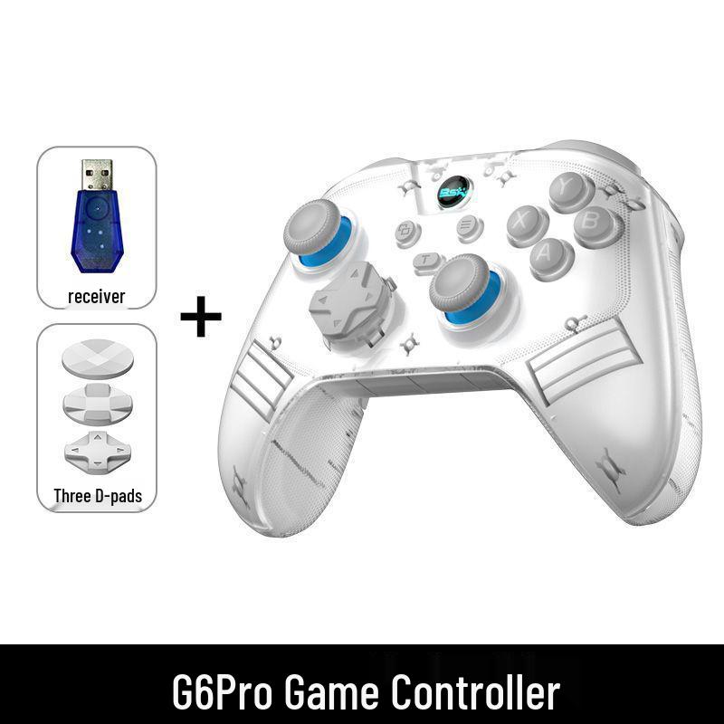 G6 Pro Esports Three-Mode Bluetooth Game Controller for PC, Switch, iOS, Mobile, Tablet, and NS Simulator.