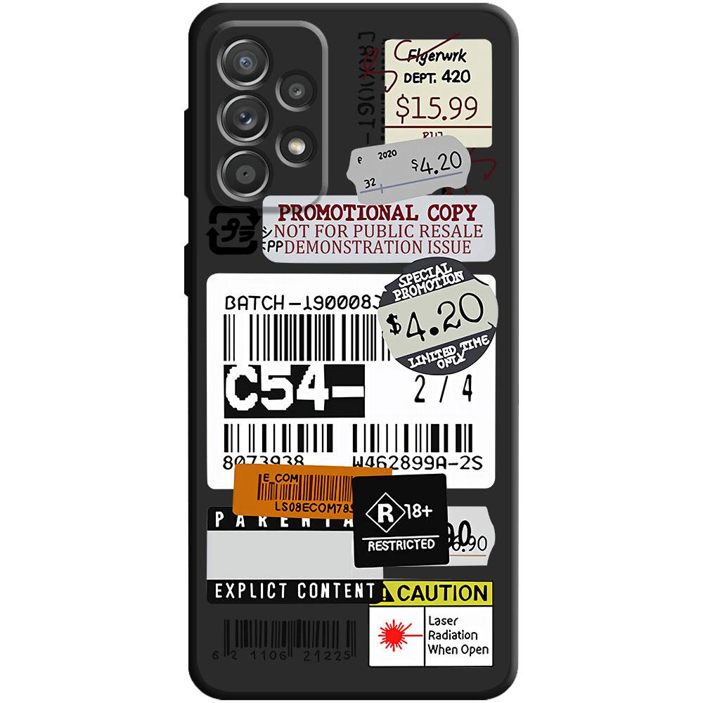 Case for Samsung Galaxy A71 A32 A53 A32 A51 A13 A21s A12 A50 A52 4G 5G A02s Celular Street Punk Design Black Original Fashion