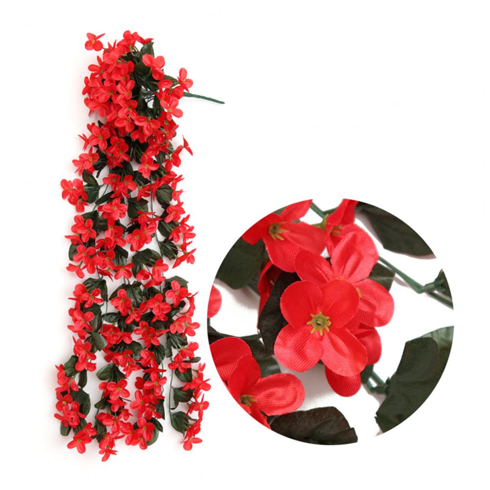 Simple Natural Style Artificial Vines Silk Artificial Flowers for Home Decor Uv Resistant Outdoor for Home for Outside