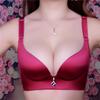 Seamless Bra for Women Plus Size Wireless Brassiere Lightly Lined Full Coverage Bra C  Cup Sexy Bra Solid Padded Basic Femme