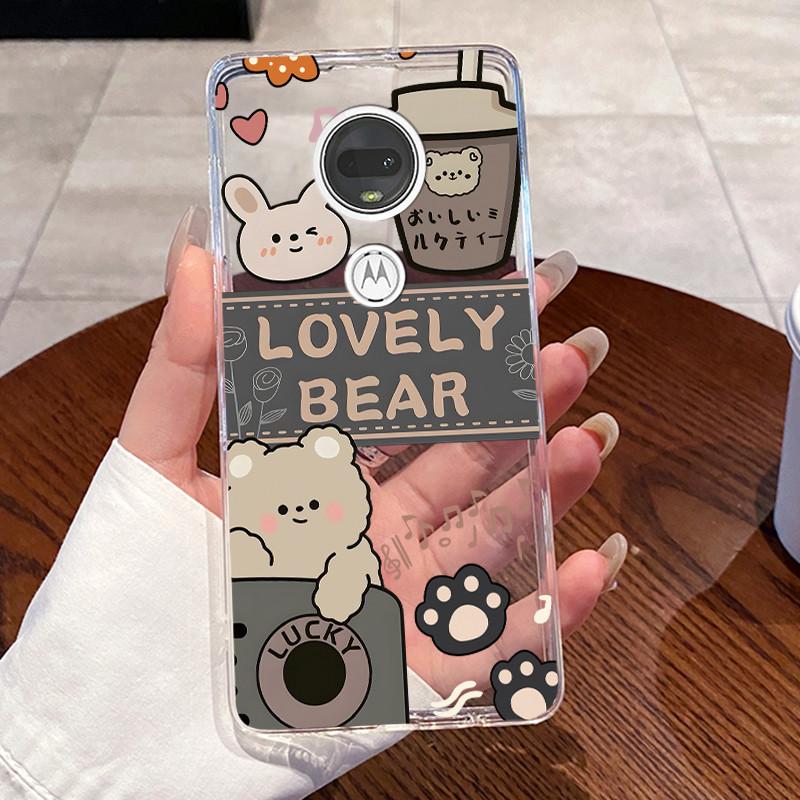 Żelowe Etui Do Motorola Moto G7 Plus/Moto G7 Play /Moto G7 Power Fundas Przezroczyste Silikonowe Miękkie TPU Pokrowiec Uroczy Kot Ochronne Etui