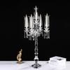 Glass Crystal Candle Holder Wedding Candle Holder Ornaments Candlelight Dinner Decorations Candlestick Candle Storage Container