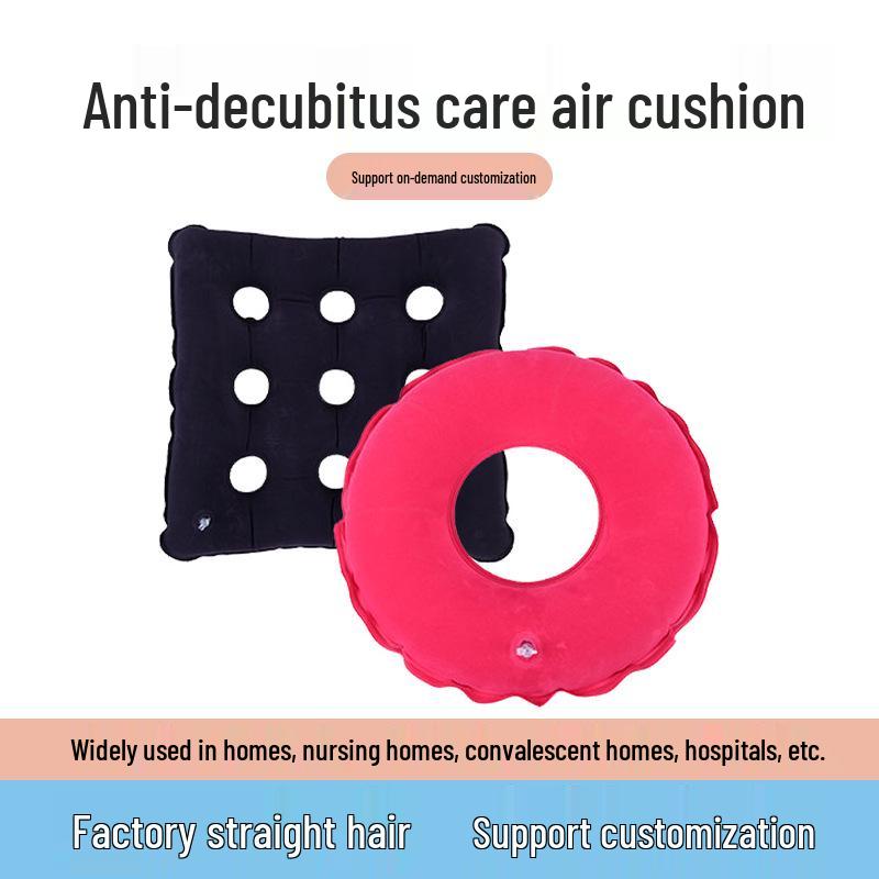 

Inflatable Anti-Decubitus Air Cushion for Post-Operative Care - Hip Protection & Pressure Sore Relief Round Pad Diameter 38cm