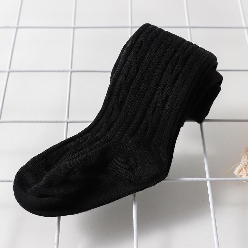 Frühlings- & Herbst-Dünne Baby-Mädchen Zopfmuster-Strumpfhose - Einteilig, Weiß