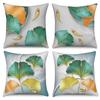 4Pcs Home Decor Cushion Covers, Black Cat & Floral Scenery Pillow Cases For Living Room Sofa Bedroom Car Decoration