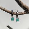 Серебряные серьги с натуральным изумрудом 1.13ct (2206248)