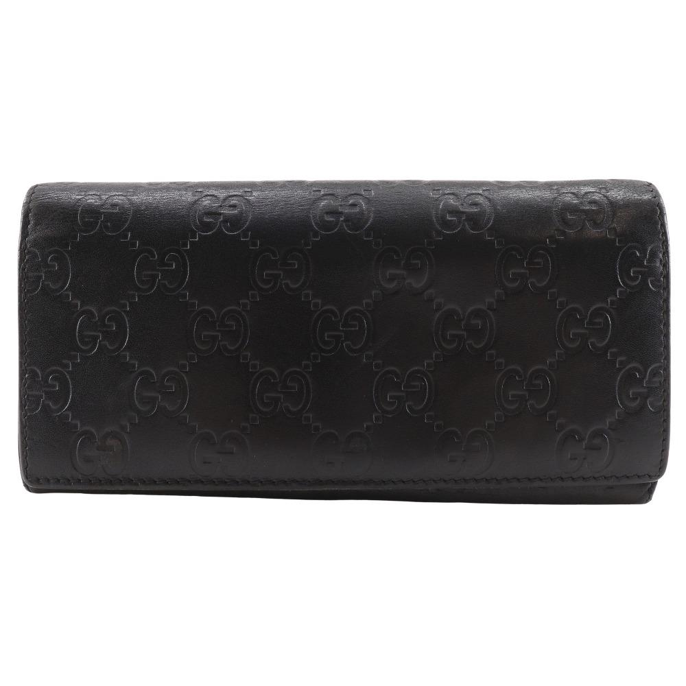 GUCCI GG Purse 146229 black Sima leather unisex Used