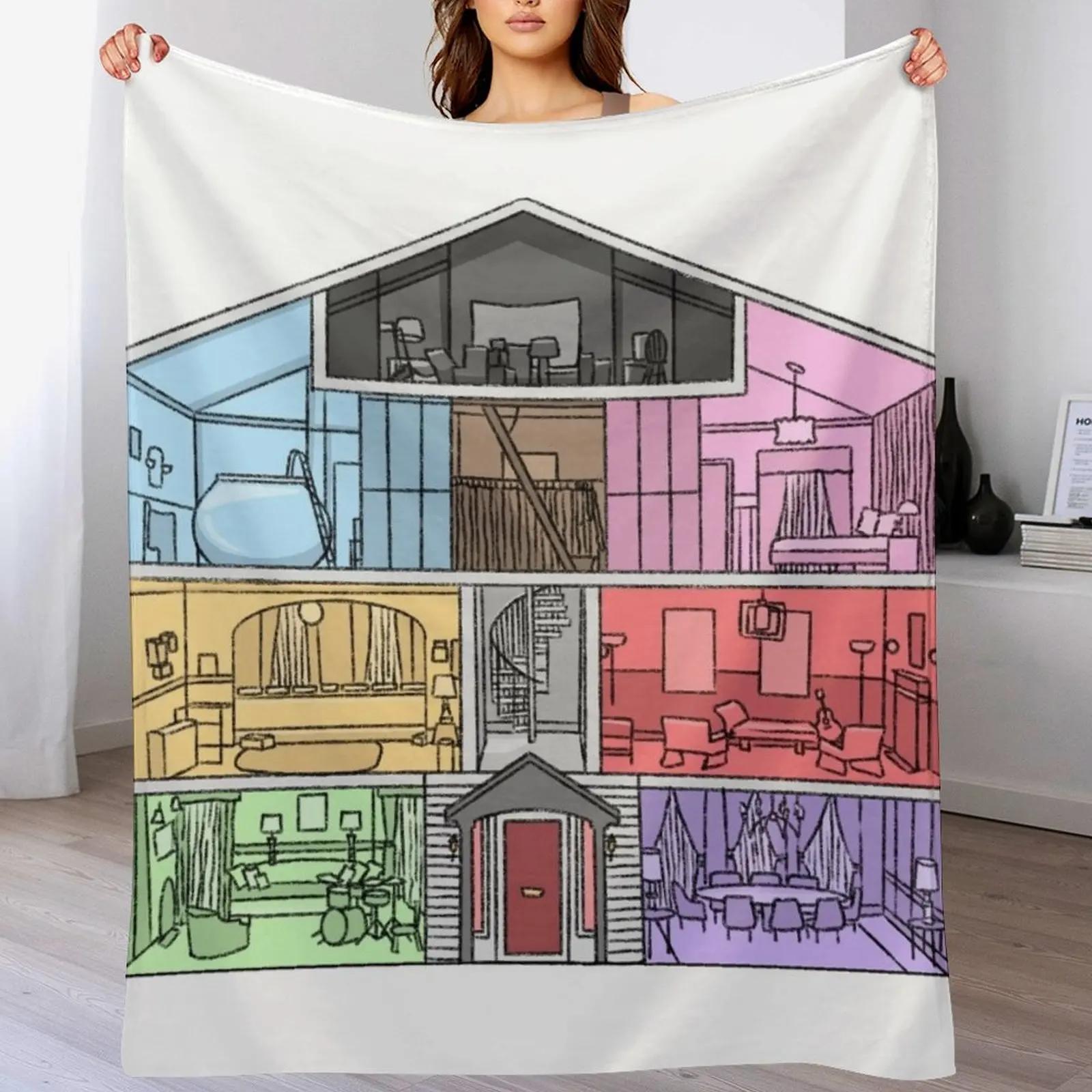 Lover House Throw Blanket Faux Fur Soft Warm Blanket for Bed Size: 75*100cm, Weight: 230 GSM