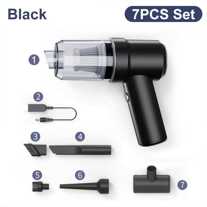 High Suction 2 In 1 Car Vacuum Cleaner Wireless Charging Air Duster Handheld High-power Vacuum Cleaner for Home Office