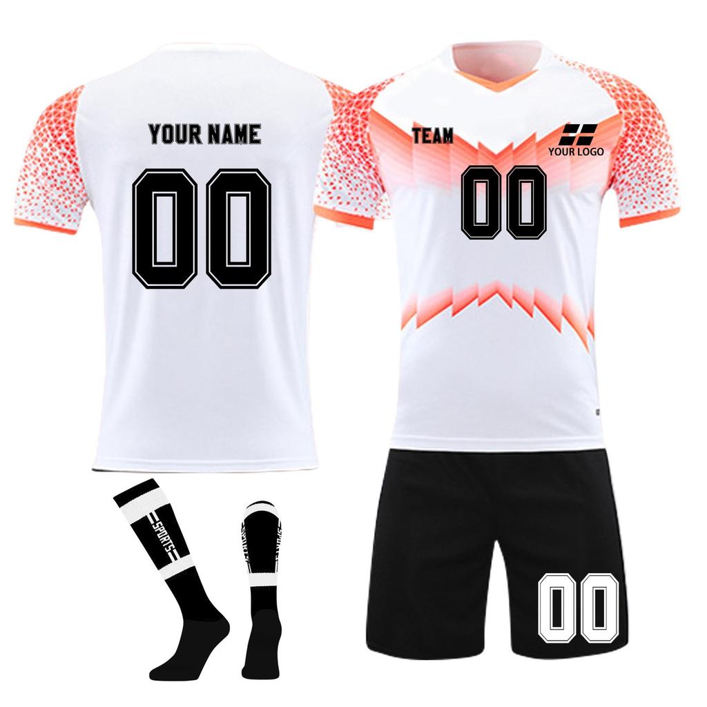 Personalised Shirts Kit Mens Girls With Name Number Custom Football Jerseys For Boys Training Suit