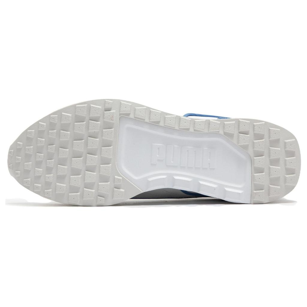 Puma Dista Runner Dämpfung Strapazierfähig Niedrig geschnittene Lässige Laufschuhe Herren Sneaker Weiß Blau 384665-09