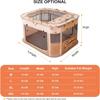 Foldable Pet Pen Dog Crate Portable Playpen for Dog Puppy Cats Top Removable Zipper Mesh Dog Cat Tent Kennel with Carrying Bag