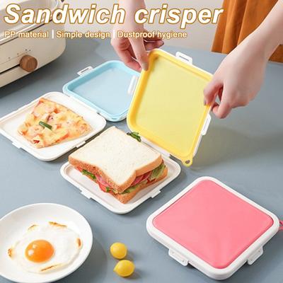 Sandwichbehälter, Bento-Lunchbox, BPA-freie Klappbehälter, wiederverwendbarer Sandwichhalter, Snackbehälter für Büroangestellte, Studenten
