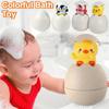 Shower Toys - Cute Duckling & Penguin Egg Toys with Water Spray for Bath Time Fun,Playful Design|Soft Plastic Toy, Shower Gifts