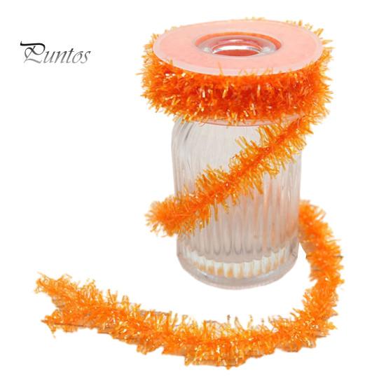 

1 рулон кольорових смужок, які можна згинати, легко носити, різнобарвна дротяна гірлянда, мішура, святкова різдвяна прикраса для дому на Хелловін помаранчевий