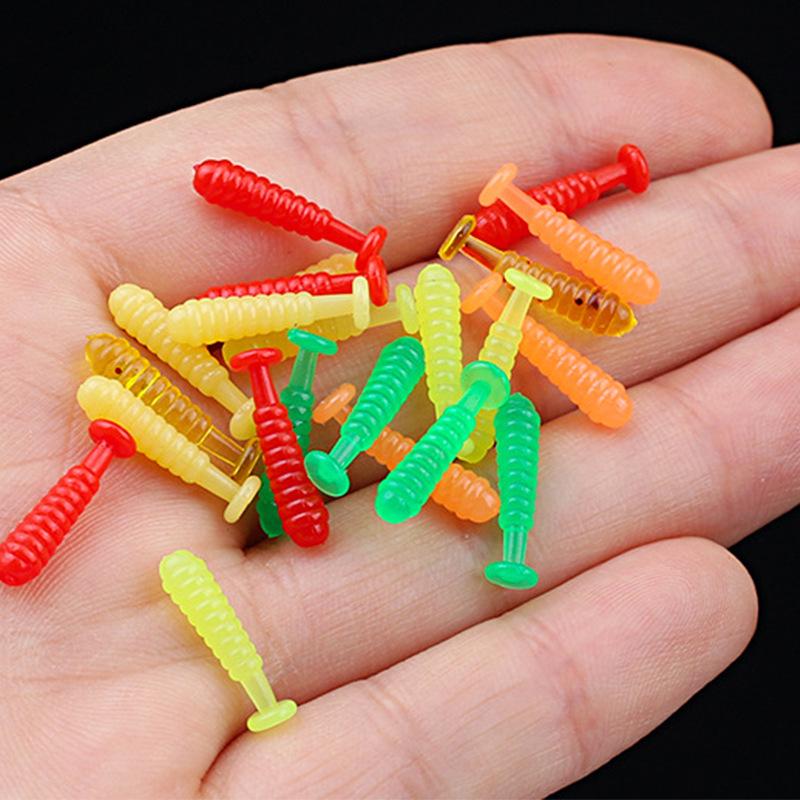Micro Spiral Soft Lure for Sea and Fly Fishing - Floating Mini Drop Shot Bait for Outdoor Wild Fishing