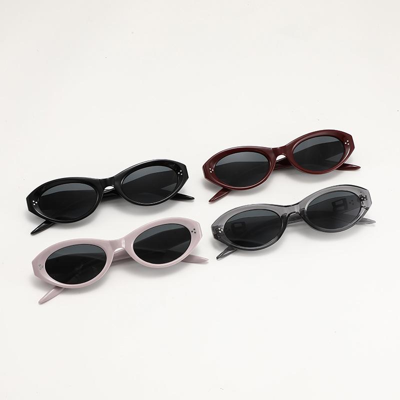 Retro cat eye sunglasses women's high-end fashion trendy UV protection driving sunglasses