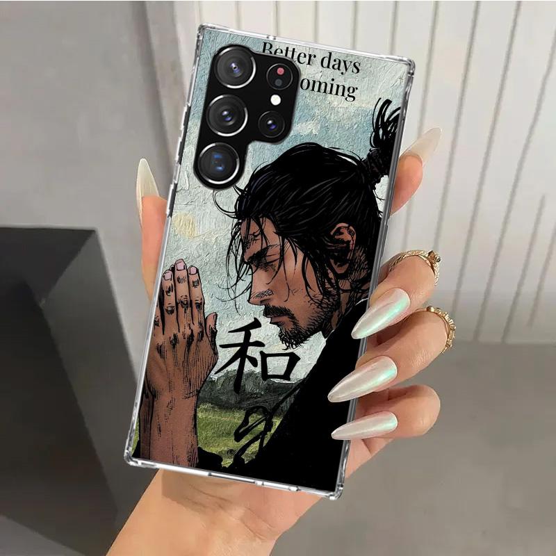 Anime Vagabond Samurai Phone Case for Samsung Galaxy S26 S24 S23 Ultra S25 Edge S22 S21 Plus S20 FE + Soft Print Shell Funda Gal