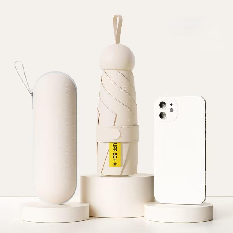 Custom Logo Windproof Sun Umbrella UPF2000+ - Portable for Rain or Shine