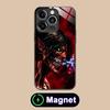 AOT Eren Yeager Glass MagSafe Mobile Phone Case for iPhone 17 16 15 14 13 12 11 Air Pro Max Plus Mini Colorful Cover