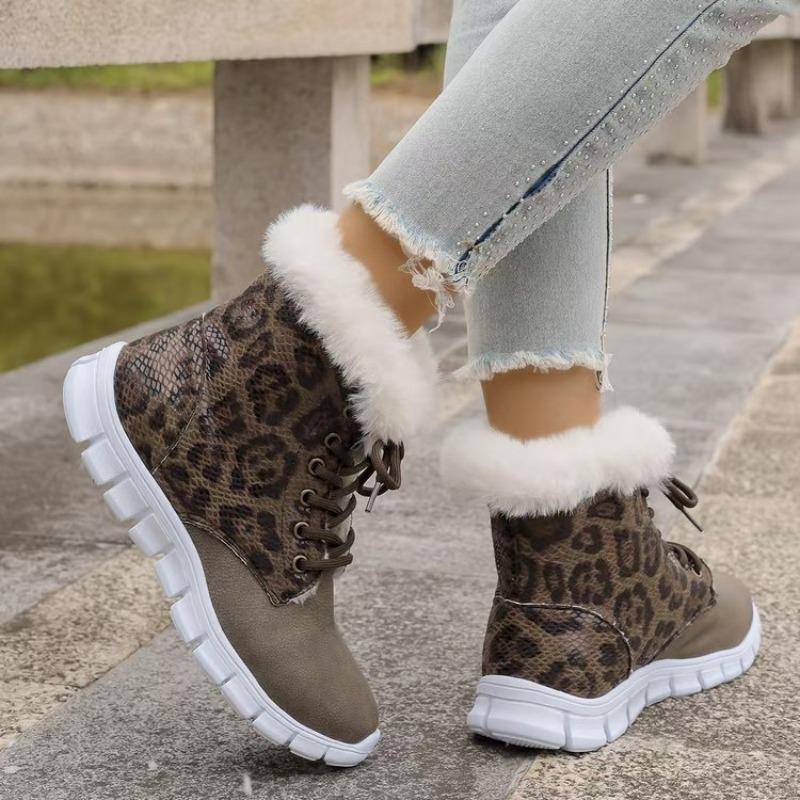 Fall/Winter New Style Large Size Boots - Women's Short-Term Casual Flat Heel Cotton Shoes