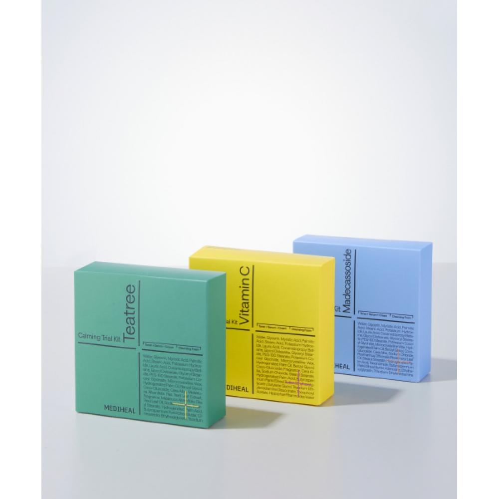 Mediheal Tea Tree Madecassoside Vitamin Travel Kit 3 Types  Cleansing Foam+toner+serum+cream Vitamins (brightening)