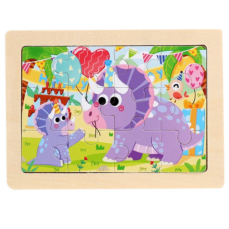 Early Education Wooden 20-Piece Puzzle Board for Infants and Young Children (Ages 0-6)