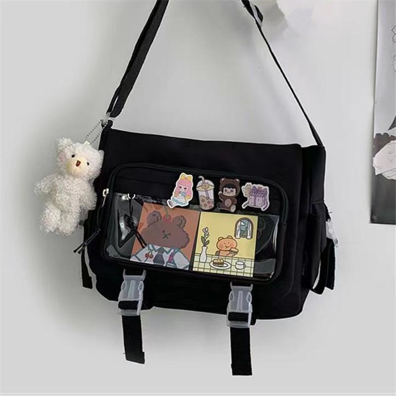 Waterproof Nylon Crossbody Bags for Women Shoulder Bags Youth Fashion Ladies Handbag Messenger Bag Teenagers Girls School Bags