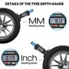 System Brake Pad Shoe Vernier Calipers Tire Tread Depth Gauge Depth Gauge Thickness Gauges
