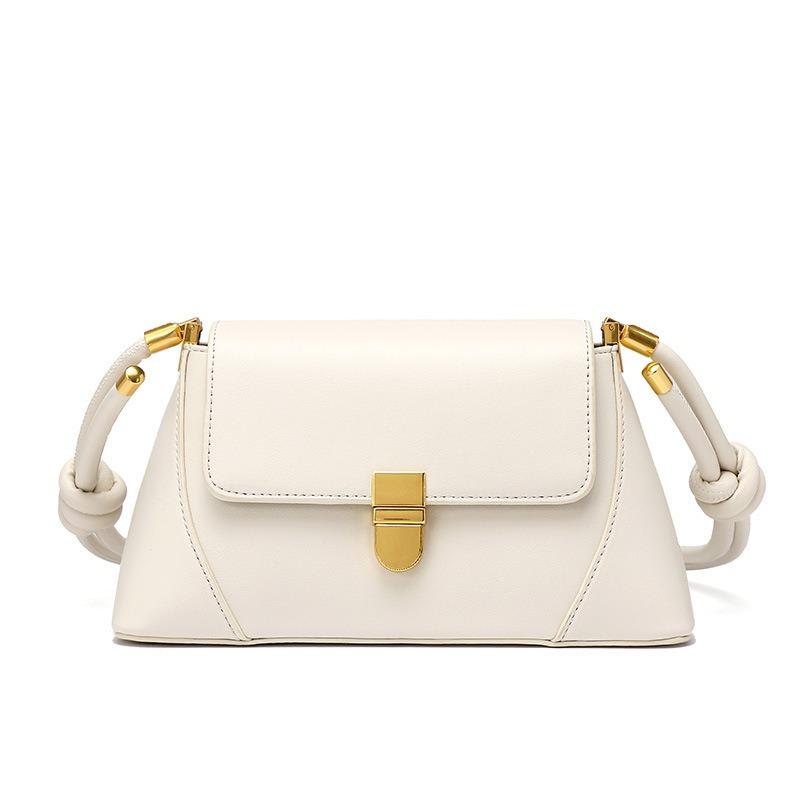 Retro women's bag generation winter new shoulder armpit bag real cowhide niche baguette bag
