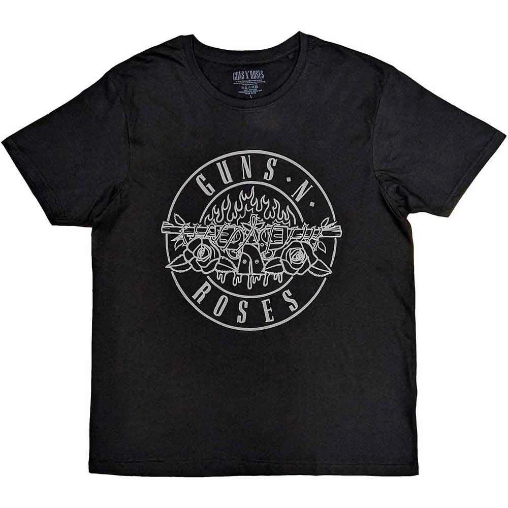 Guns N Roses Classic Bullet Mono Tee Tshirt Unisexs L