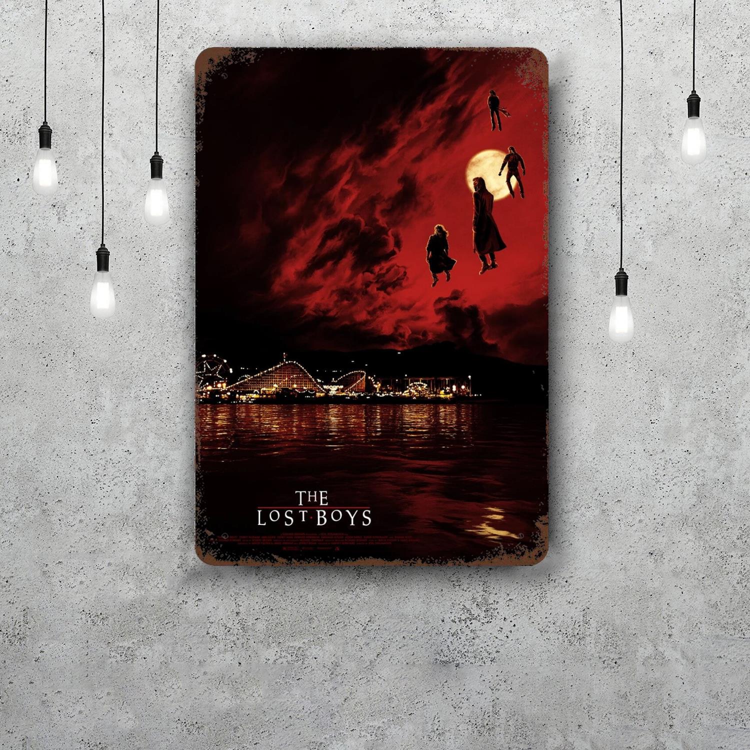 

The Lost Boys Movie Tin Sign Home Decor Wall Decor Art Wall Mural Room Decoration Decor Retro Metal Sign Plate Bar Posters 20x30cm（7.8x11.8inch）