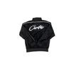 High-Quality CORTEIZ Embroidered Velvet Zip-Up Jacket Straight-Leg Pants Set Young Men