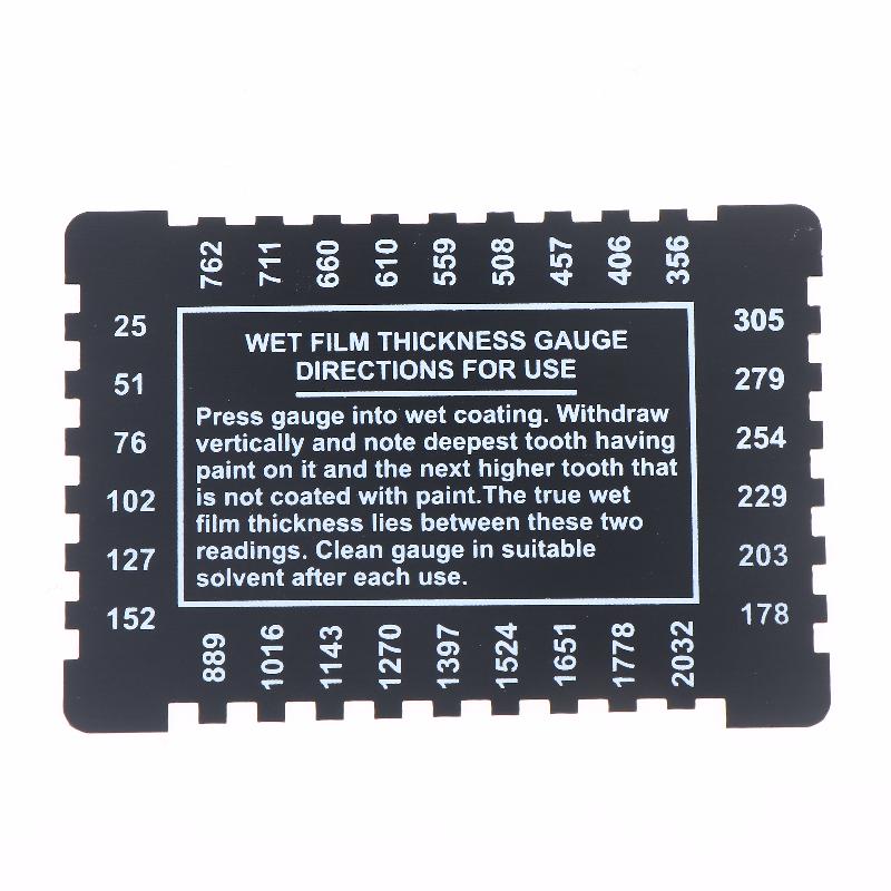 NEW Stainless Steel Thickness Gauge Comb Aluminium Alloy Dual Sided Wet Film Thickness Gauge Card For Painting