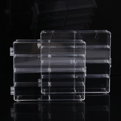 1Pcs 1:64 Acrylic Car Display Box Car Non Punching Adhesive Wall Transparent Storage Box For Car Model Toy Cabinet Rack