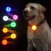 LED Pet Tracking Luminous Pendant Ligh Dogs Collars Dog Wear with Anti-Theft Strobe & Waterproof Design, Safety for Night Walks
