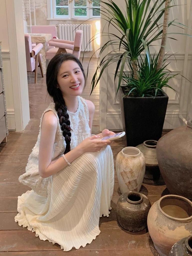 Polyester Splicing Summer Sleeveless Dress For Vacation And Casual Wear