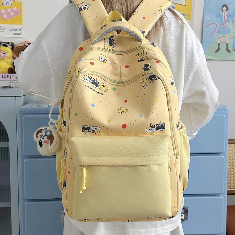 Schoolbag Japanese cute college style schoolbag for junior high school students new cartoon large-capacity class backpack versatile backpack