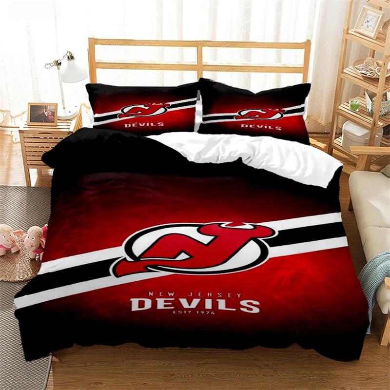 Fashion Casal Eishockey-Bettbezug-Set für alle Jahreszeiten mit Kissenbezug, Heimtextilien, Twin Full Queen King, Kindergeschenk