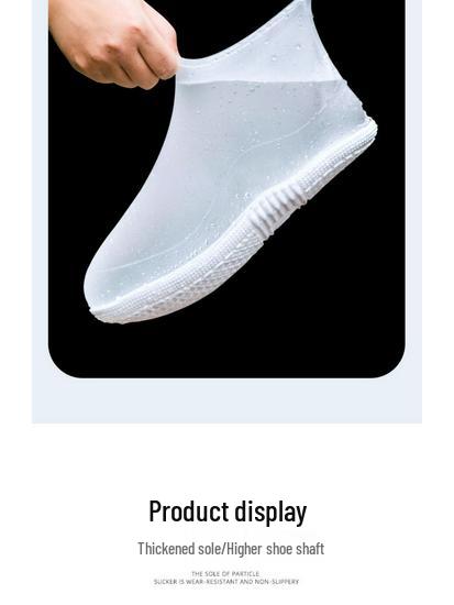 Unisex Waterproof Non-Slip Silicone Rain Boot Covers for Hiking