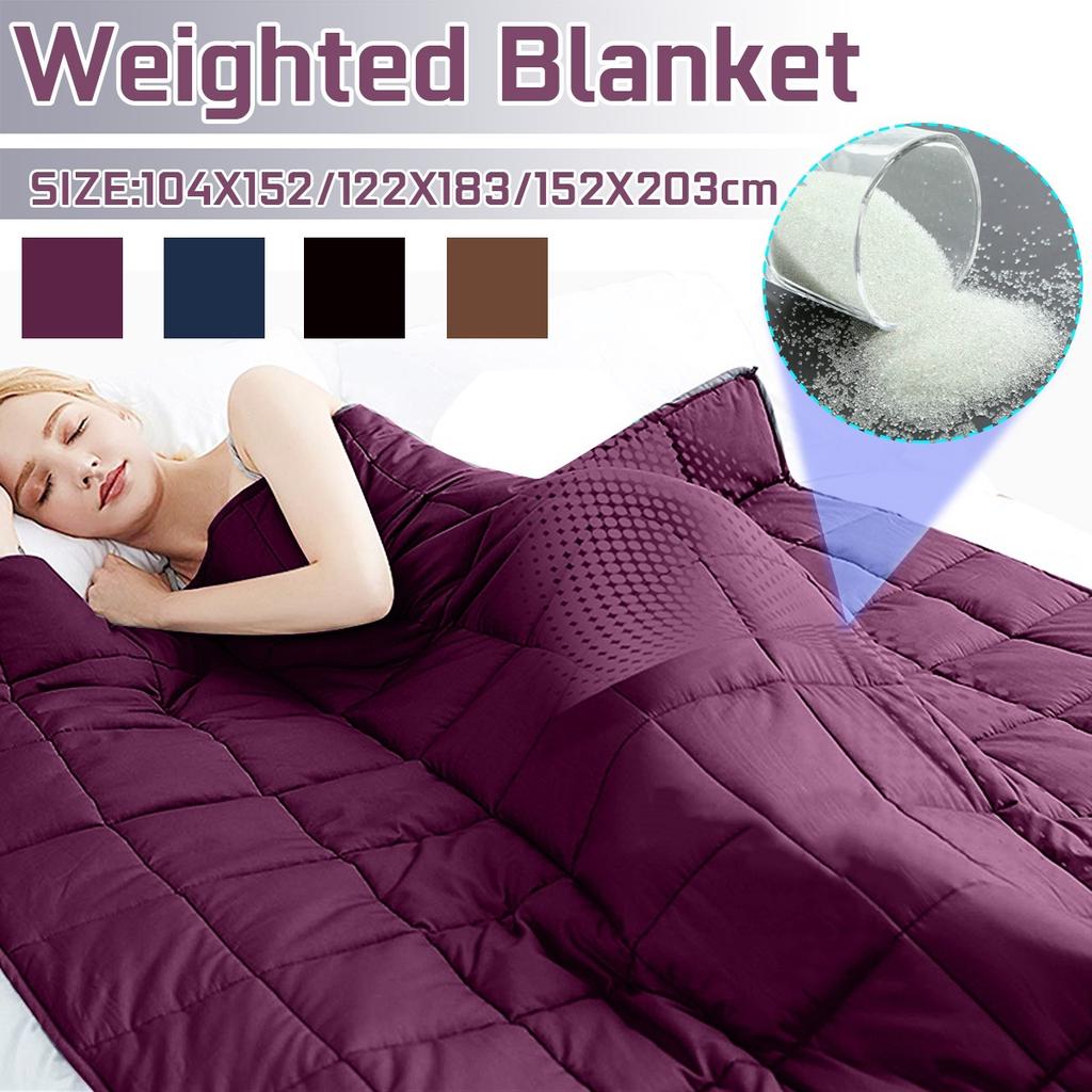 150 x 150 cm Weighted Nap Blanket Office Air Conditioning Small Tassel Blanket