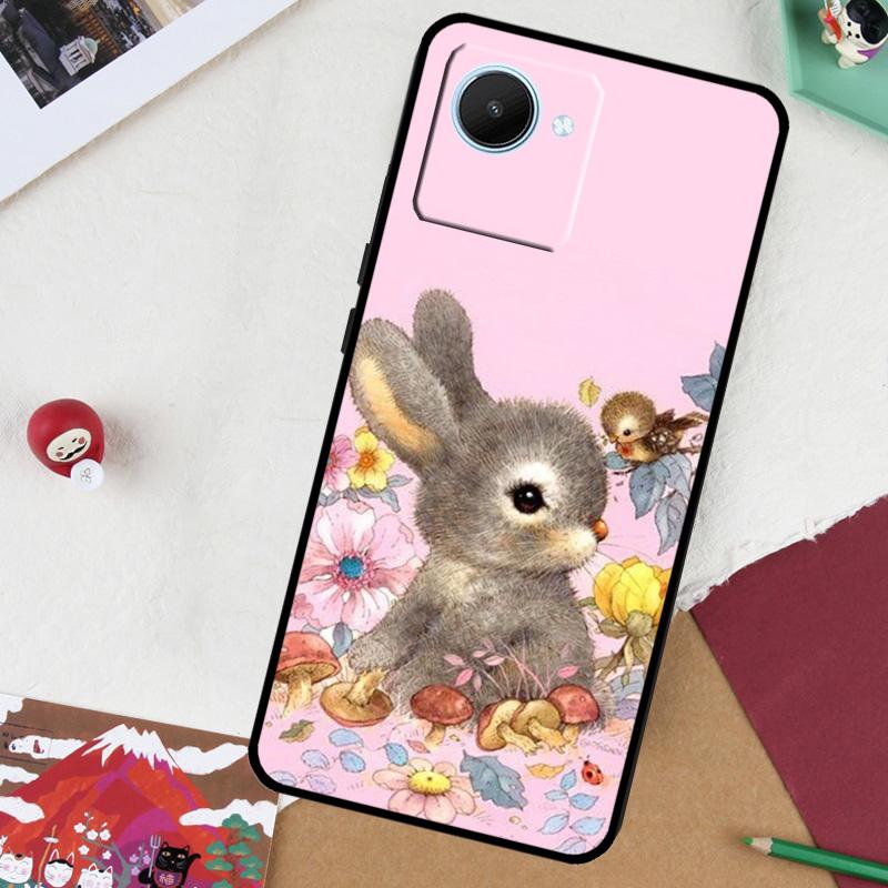 Rabbit For Realme 13 Pro Plus 14 12 10 11 GT 6 5 6T GT7 Pro C51 C21Y C25S C75 C67 C61 C53 C55 Case